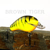 Old School Balsa Baits Squarebill 1 in Brown Tiger