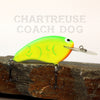Old School Balsa Baits Wesley Strader Series W2 in Chartreuse Coach Dog