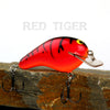 Old School Balsa Square Bill 2 in Red Tiger