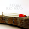 PH Old School Series Saltwater Twinspin in Pearl/Red Head