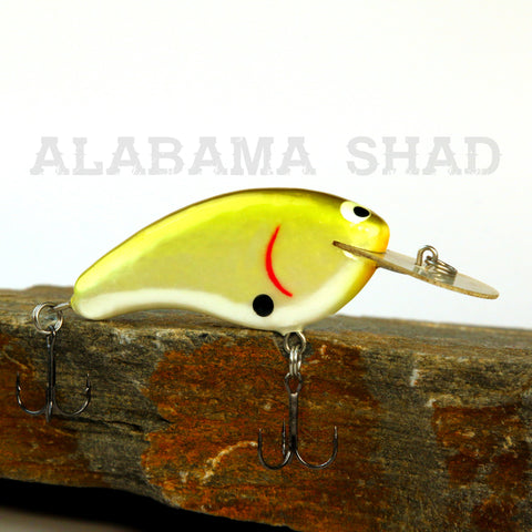Old School Balsa Baits Wesley Strader Series W2 in Red Coach Dog
