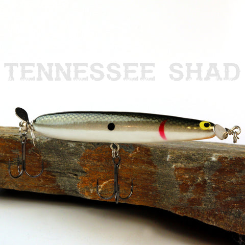 Old School Balsa Baits Twinspin in Tennessee Shad